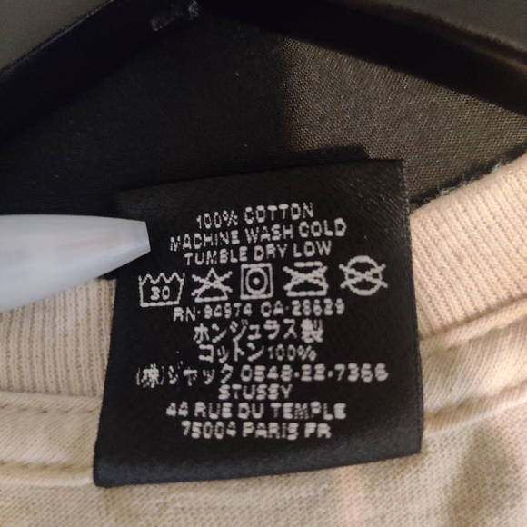 Stussy 8-Ball Beige Graphic Tee - Picture 4 of 4